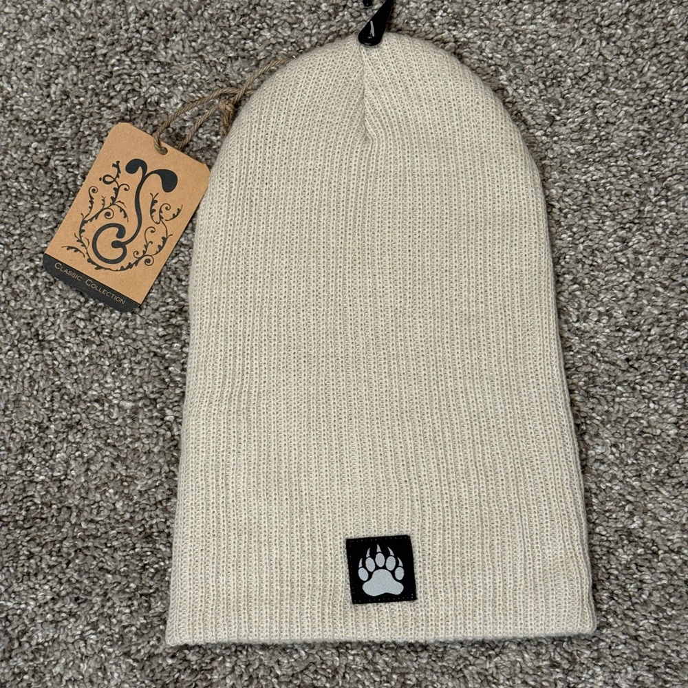 Grassroots California Bear Paw Almond Slouch Beanie